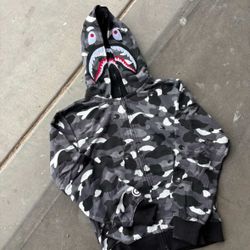 Bape Hoodie Dark Grey