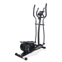 MaxKare Elliptical Trainer Machine for Home Use Elliptical Exercise Machine 8 Levels Magnetic Resistance Fitness Bike with LCD Monitor & Large Pedal