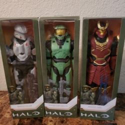 HALO INFINITE SPARTAN YOROI, MASTER CHIEF, SPARTAN PALMER 12" Action Figure 2021 New in Box