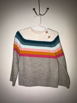 OshKosh B’gosh Rainbow Stripe Knit Sweater 3T