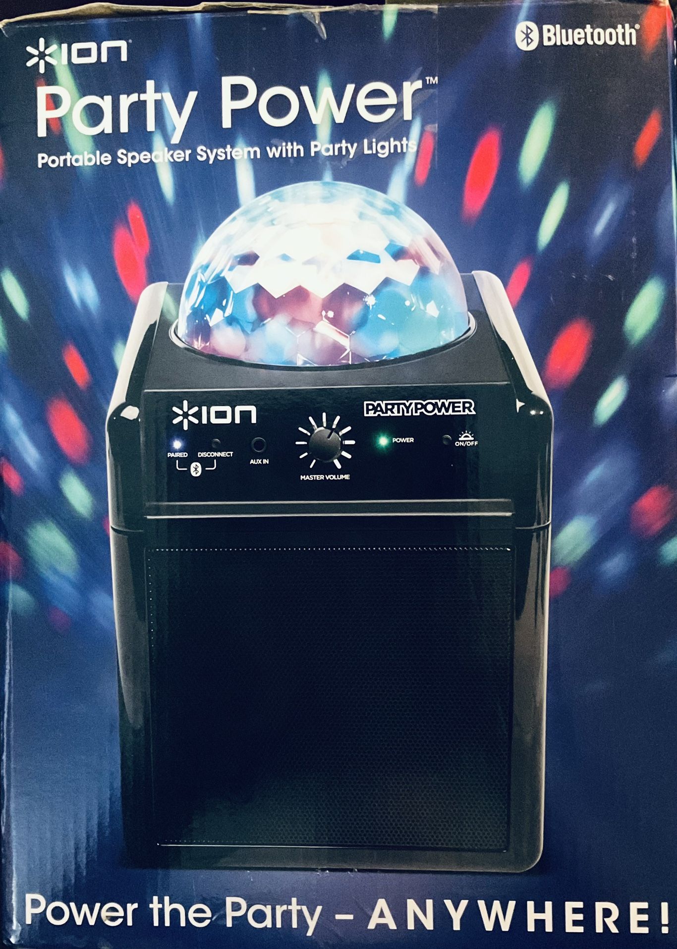 Bluetooth Large Boom Speaker With Color Show-Like New