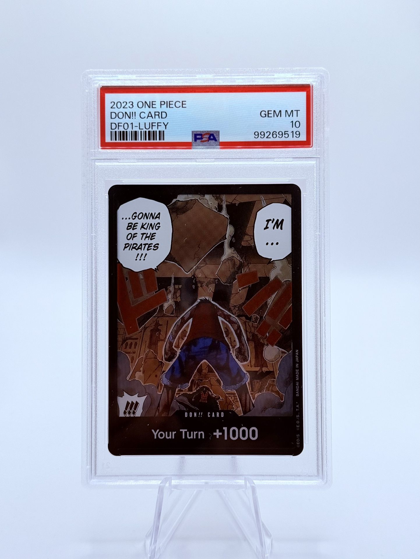 2023 One Piece Don!! Card DF01 Luffy PSA 10