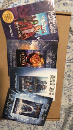 Digital movies/codes