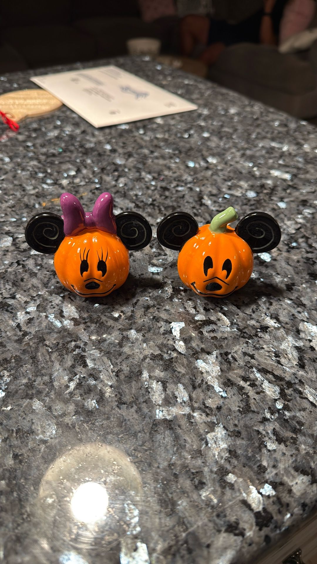 Mickey Mouse And Minnie Mouse Halloween Salt And Pepper Shaker
