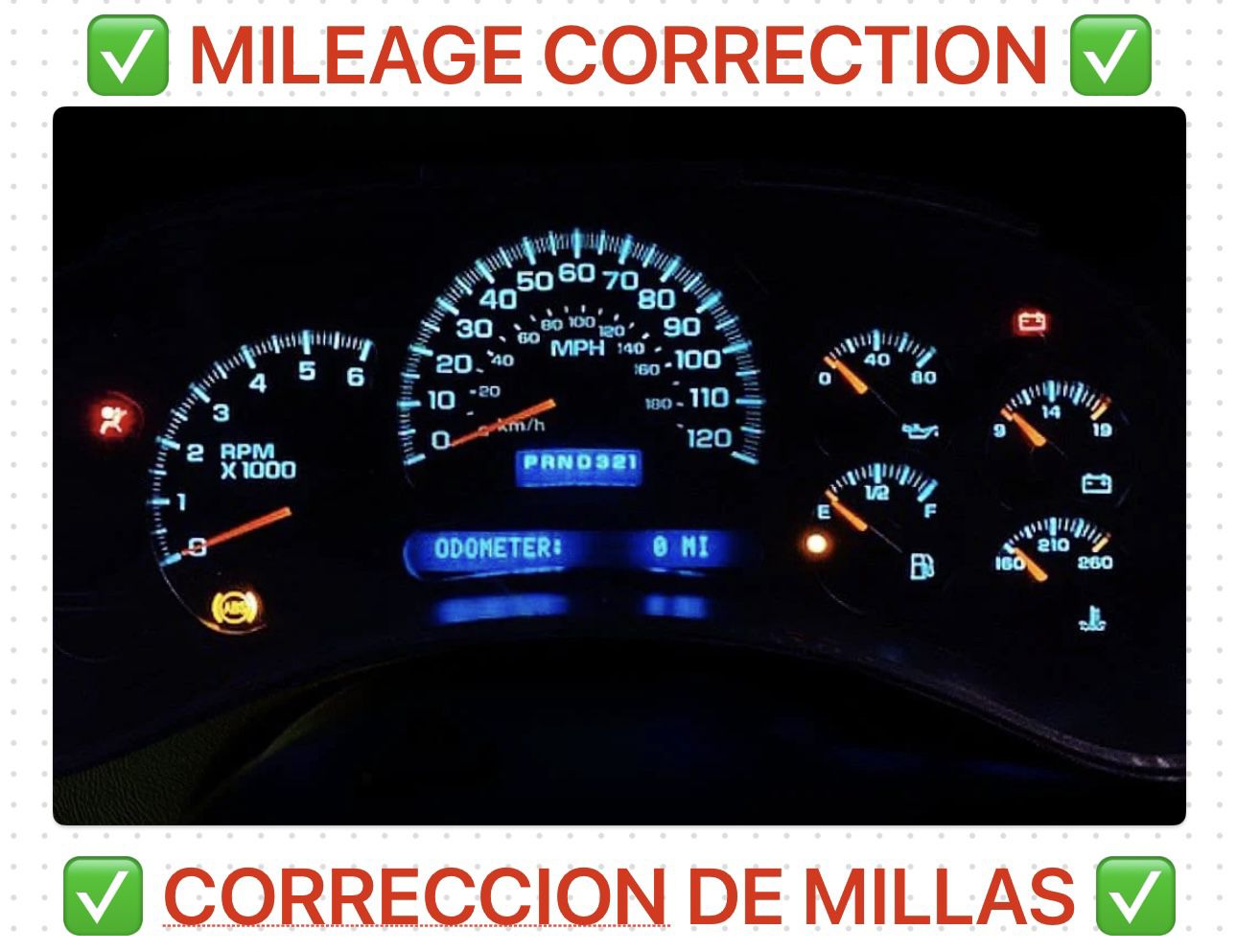 💯✅Mile Correction/Correction De Millas 