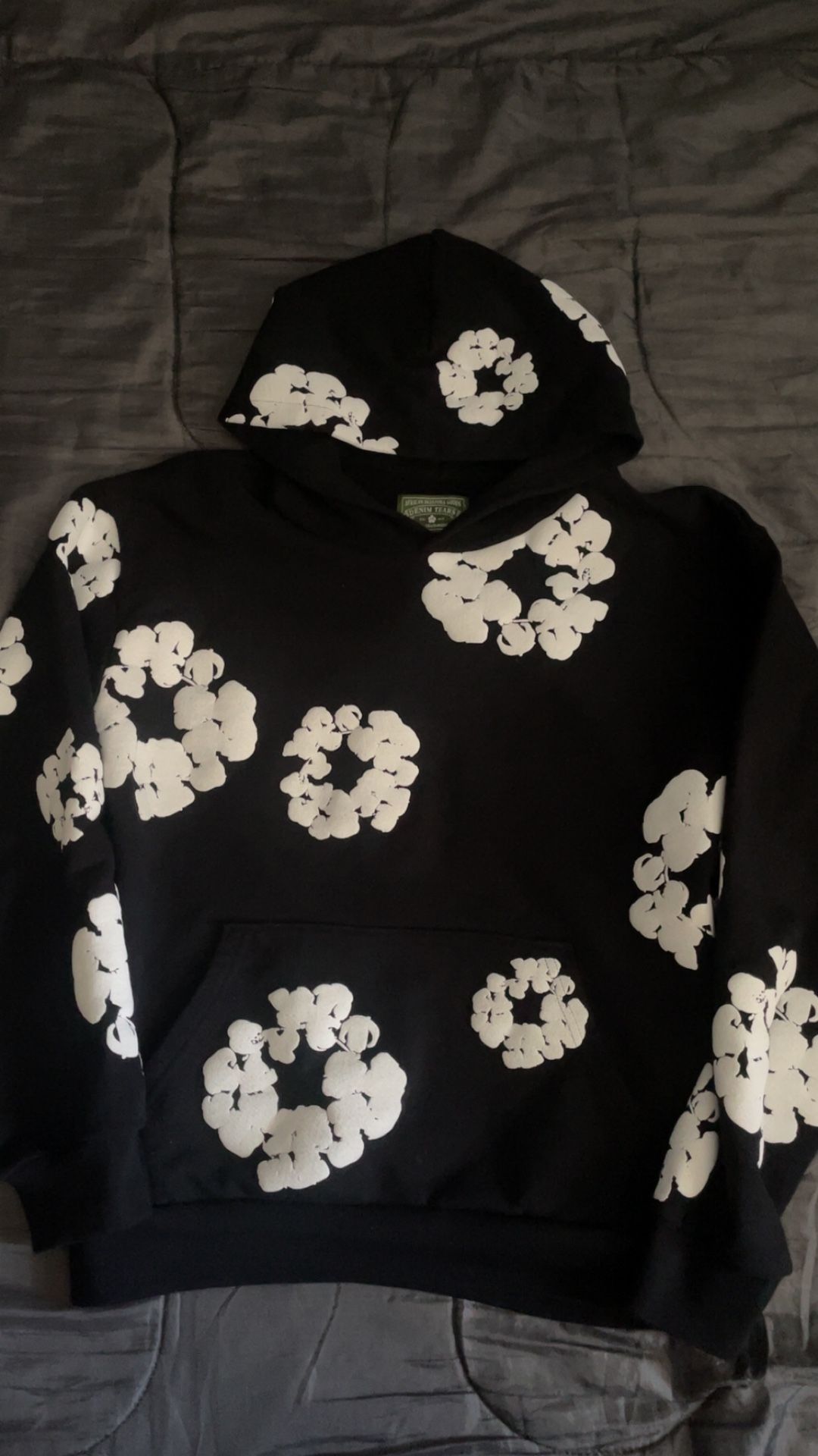 Denim Tears Cotton Wreath Hoodie - Black (Size L)