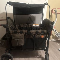 ZTDM 4 seat stroller wagon with canopy