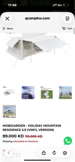 Mobigarden Holiday Mountain Residence 5.9 Vinyl Tent