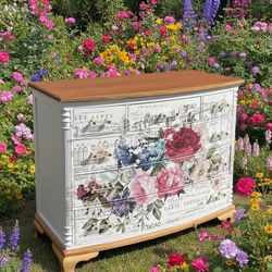 Upcycled Statement Piece Dresser-One Of A kind