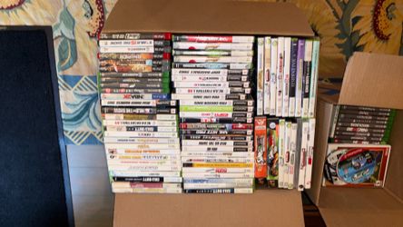 280 plus box of mixed vintage video games