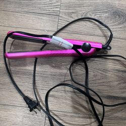 Herstyler Hot Pink Seasons Ceramic Flat Iron Ion Hair Straightener 1.25"  