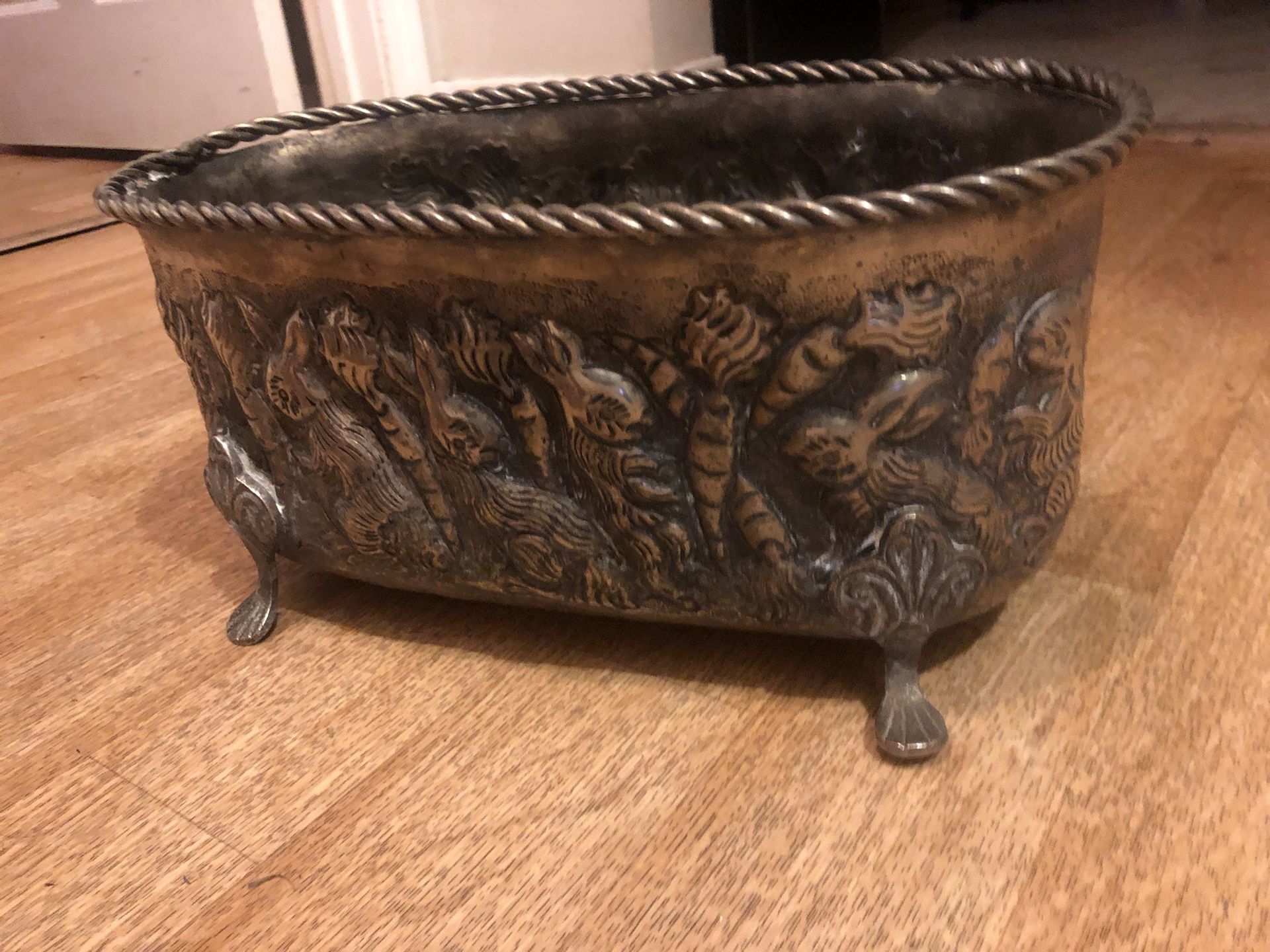 Unique Vintage Bunny Basket 
