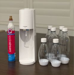 SodaStream Terra (White) + 2 CO2 Cylinders + 6 Bottles Bundle