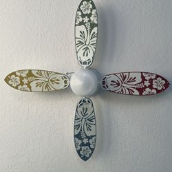 Surf Board Ceiling Fan With Light 