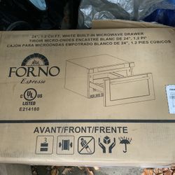 Forno 24 In 1.2 Cubic Foot 1000 Watt Drawer Microwave