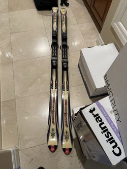 Rossignol Bandit 177 CM Skis With Solomon Bindings Good Overall Condition