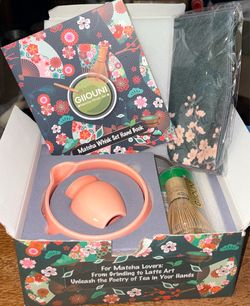 Brand New Pink Matcha Whisk Set, Ceramic Matcha Kit