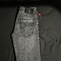 Gray True Religion Jeans