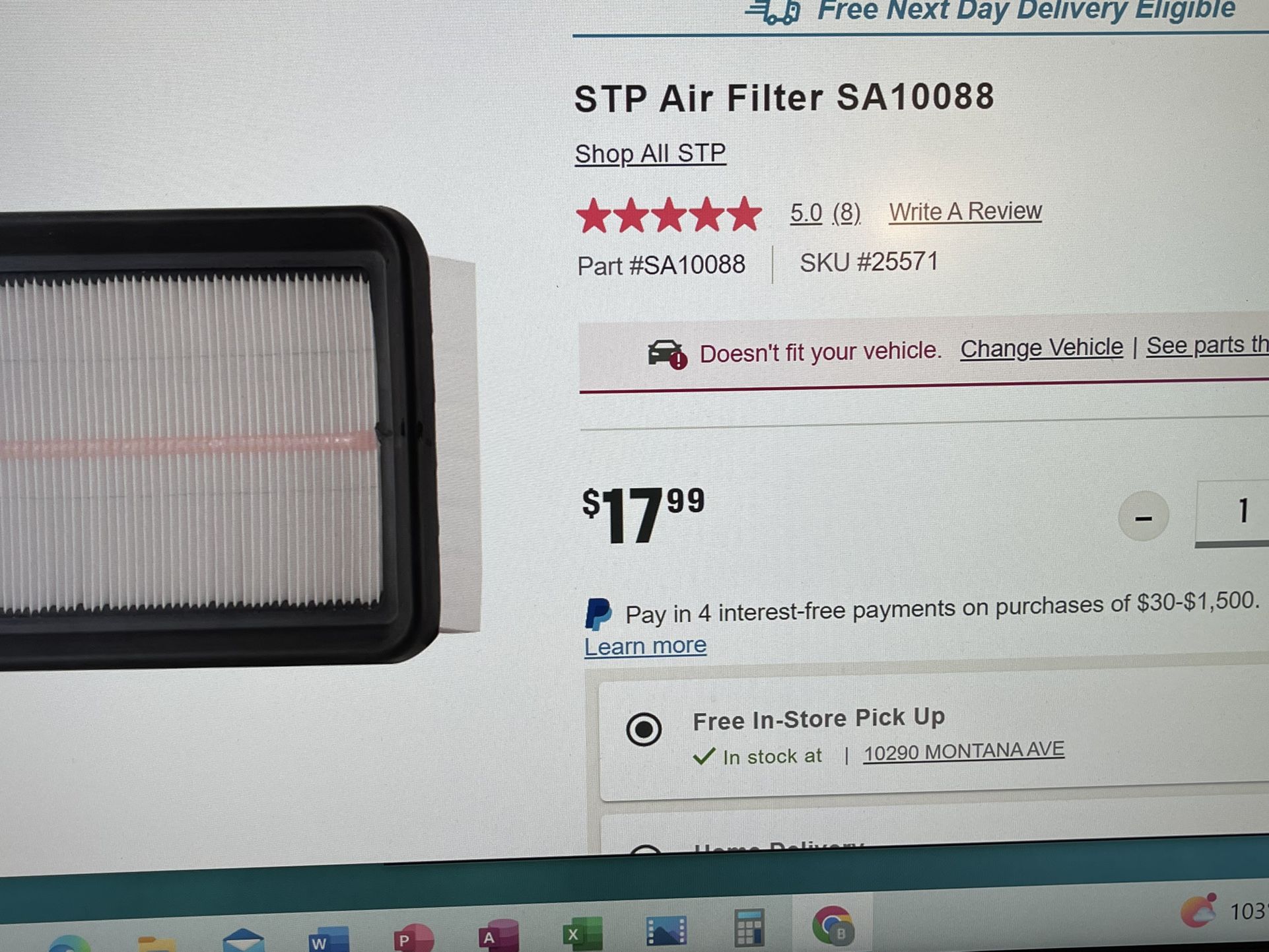 Air Filter STP SA10088