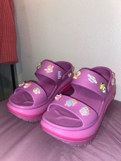 Crocs  Sandals Mega Crush Juice Purple Pink Limited Release Unisex Women's 11 Hello Kitty
