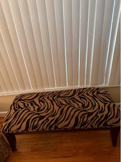 Zebra pattern Bench  Golden Chair Inc