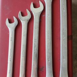 Set Of 5 Stanley Wrenches 