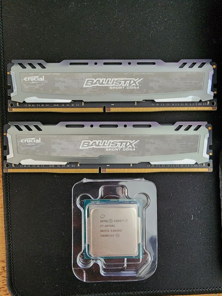 Intel Core i7-10700k CPU and 16GB DDR4 RAM PC Parts