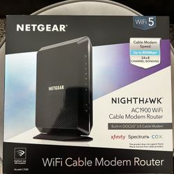 NETGEAR Nighthawk AC1900 Modem Router