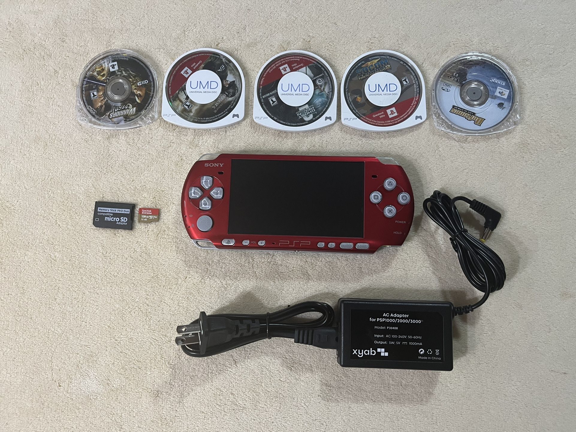 Psp 3000 Custom Built w/ 7000+ Games Saved In The 128GB Memory Card