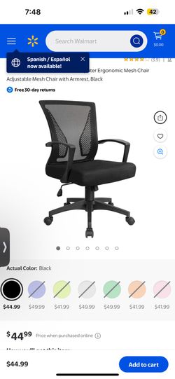 Mesh Chair With Armrest