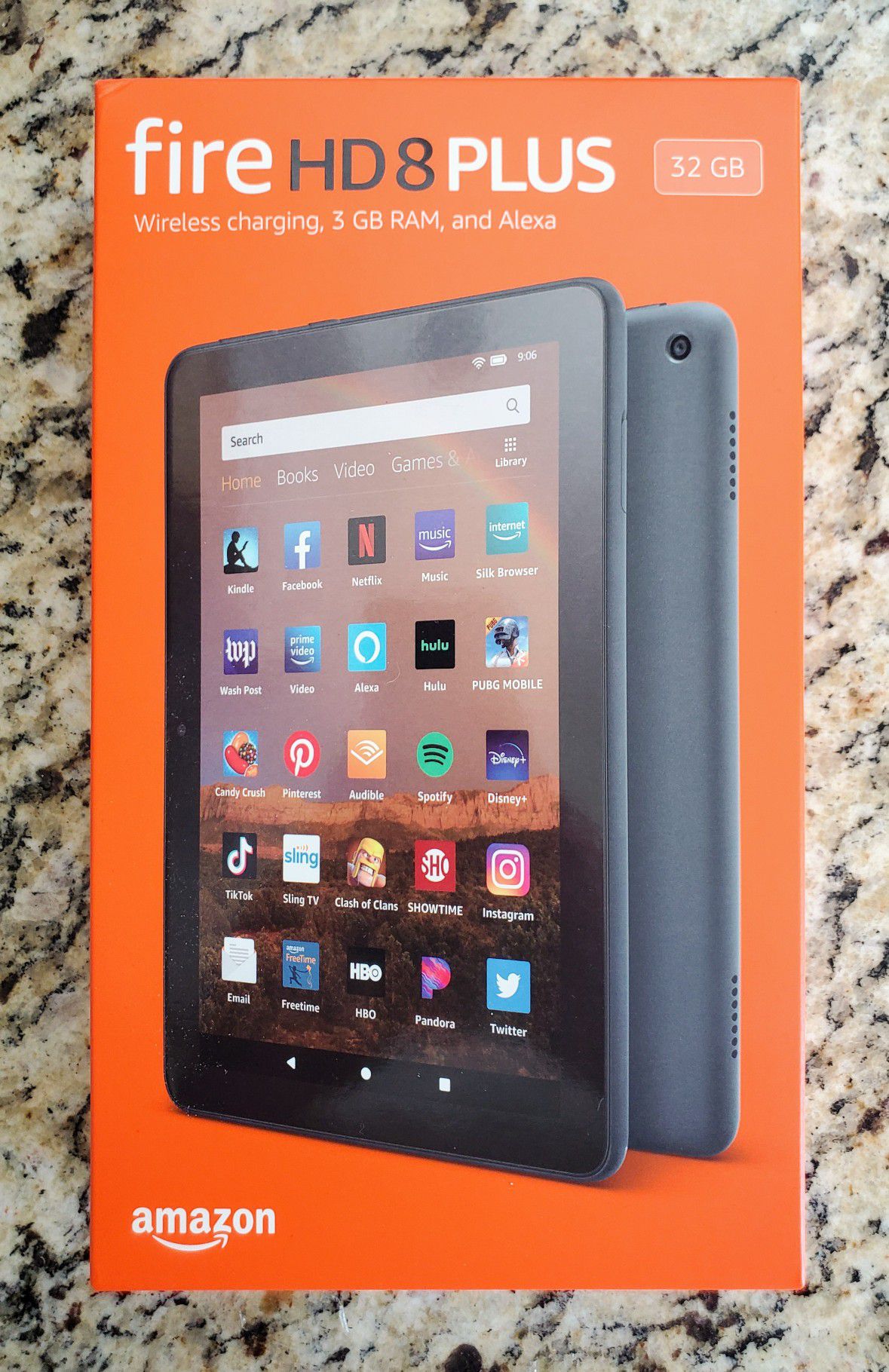 Amazon Kindle Fire HD 8 Plus (Slate) w/ No Special Offers | Brand New/Never Used!