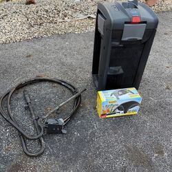 Top Fin EHEIM Pro120 Canister Filter For Aquarium  + New Tetra Air Pump