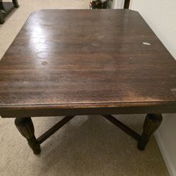 Oak Wood Wintage Dining Table For Sale