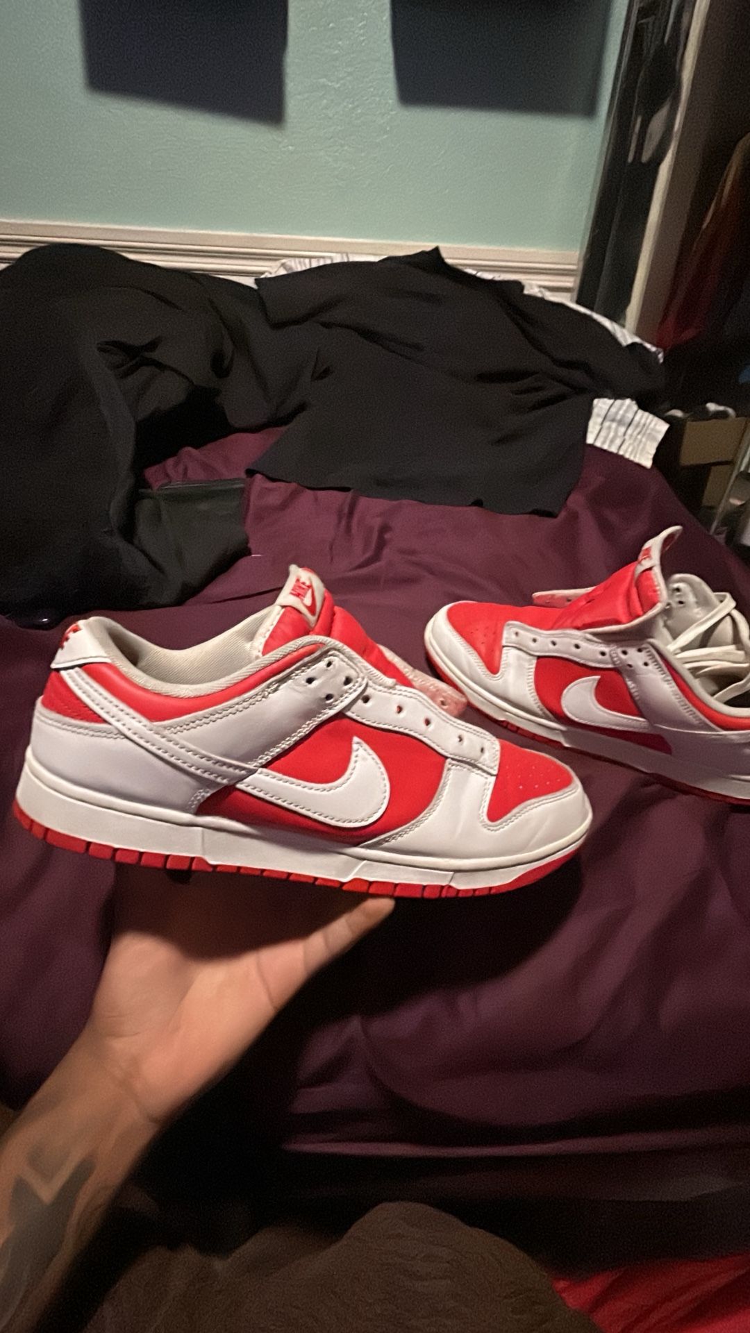 Nike Dunk Low “ Championship Red” (Size 10.5)