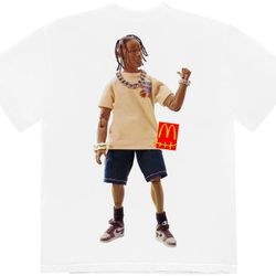 Travis Scott x McDonald's Action Figure Series T-shirt White Size X-Large & XX-Large