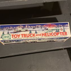 Hess Toy Truck And Helicopter