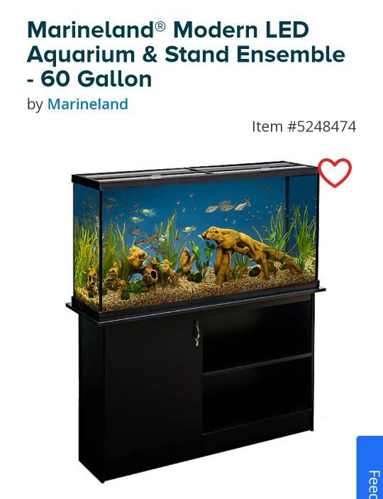60 Gallon Fish Tank W/Stand