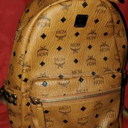 MCM Medium Stark Studded Visetos Backpack