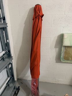 Large Outdoor Patio Umbrella – Burnt Orange