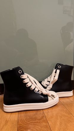 High top jumbo laces Rick Owen’s
