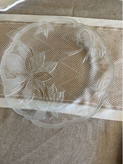 Big Glass serving plates