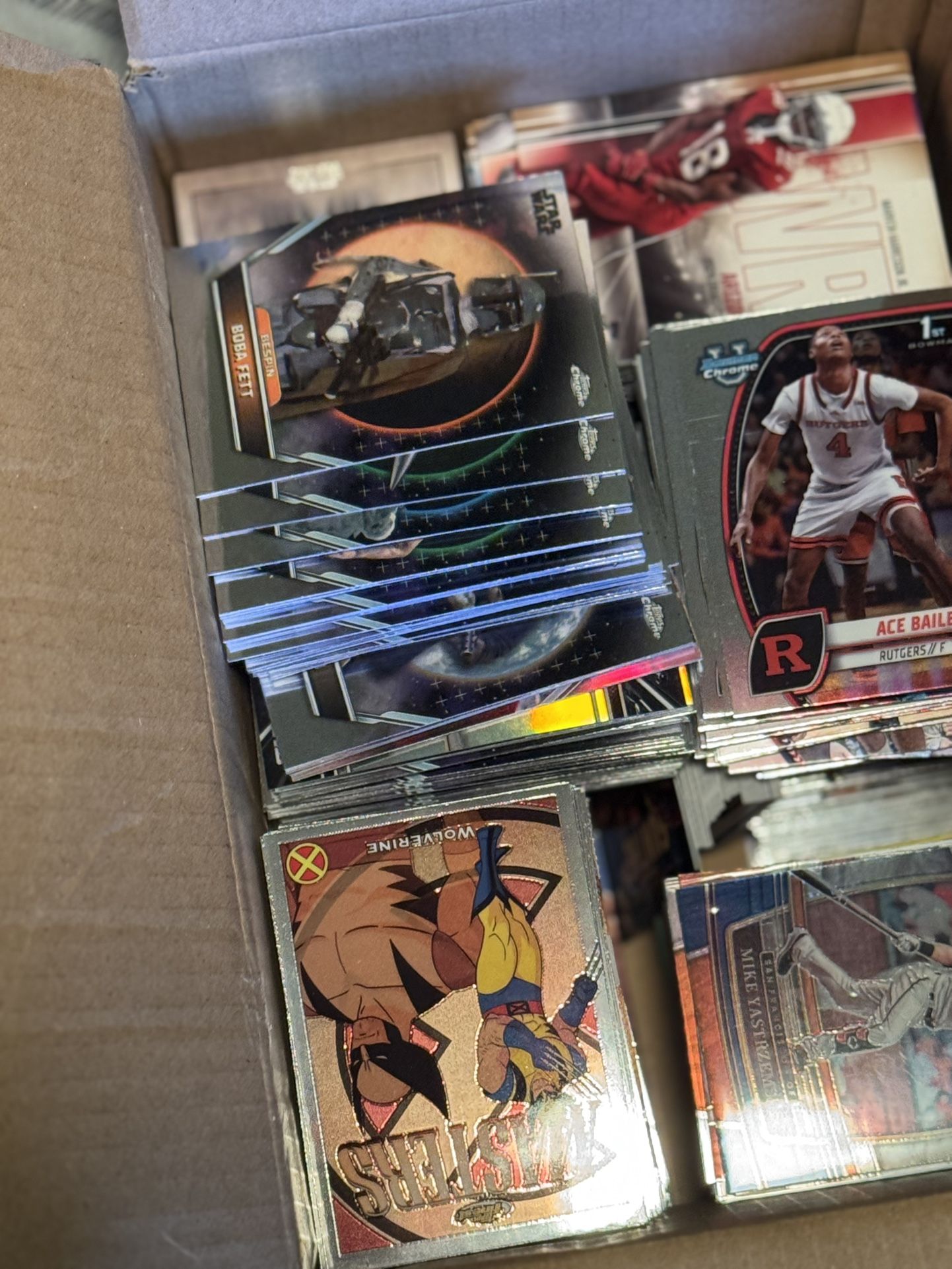 Miscellaneous Bulk - Star Wars, Bowman U, NFL, MLB, X-men, DC Comics