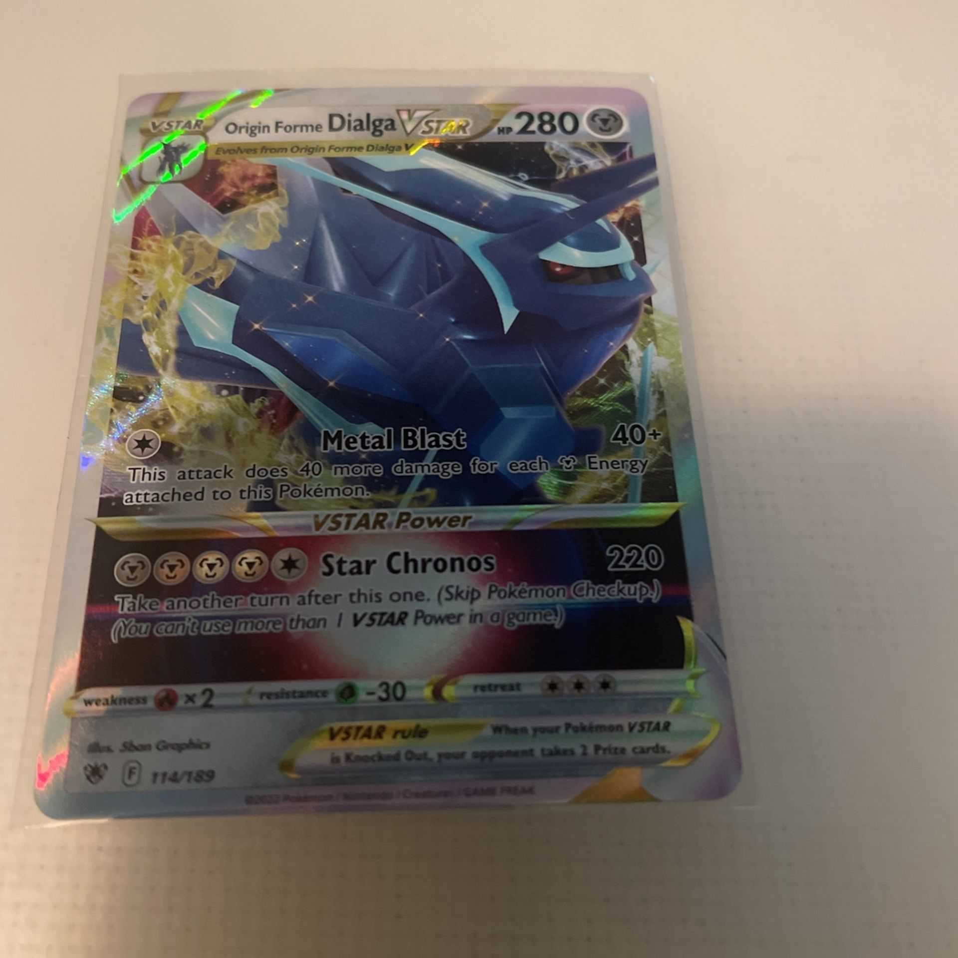 Pokémon Origin Forme Dialga Vstar 114/189