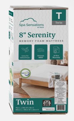 Memory foam twin mattress - Serenity 8’’