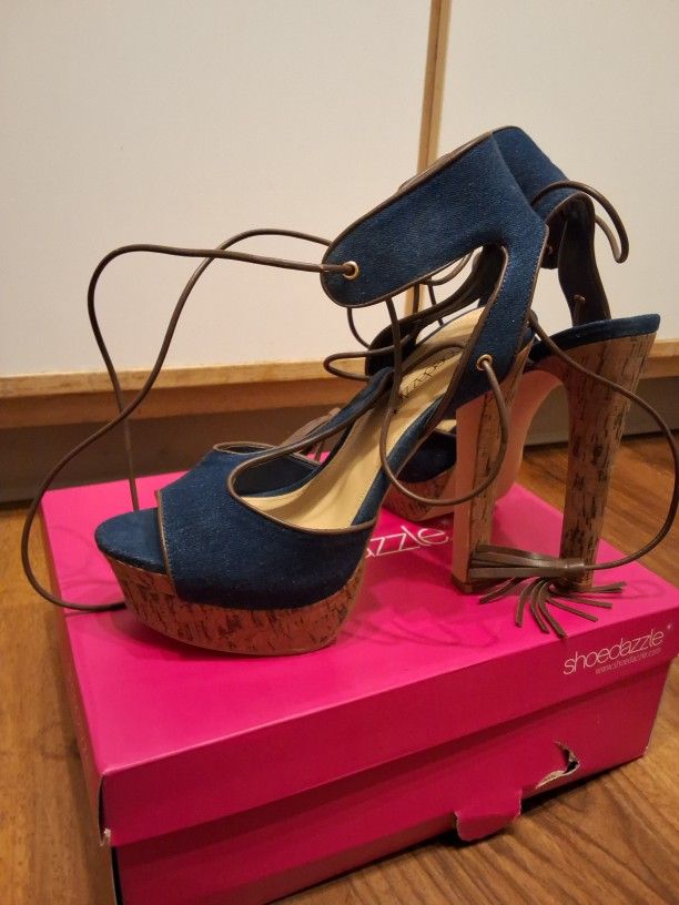 Denim Heels