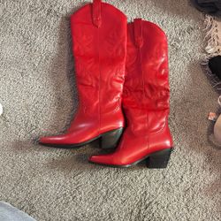 Cherry Red Cowgirl Boots 