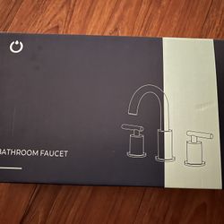 FORIOUS 2 Handle Gold Bathroom Faucet 8inch Bathroom Sink Faucet