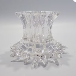 Partyite #7378 Aurora Lead Crystal Pillar Candle Holder 