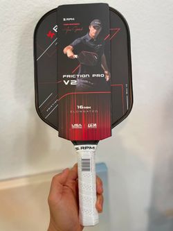 RPM Friction Pro V2 16mm elongated pickleball paddle