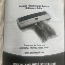 Seal a meal food saver used once plastic bags included 